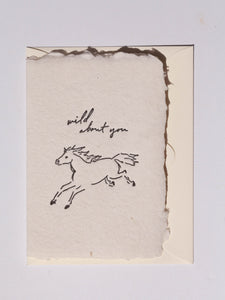 Horse Wild About You Card