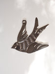 Pressed tin dove ornament