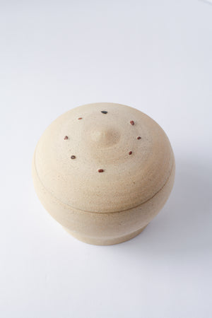 Orb Jar with Inset Pebbles - Sister Ceramics