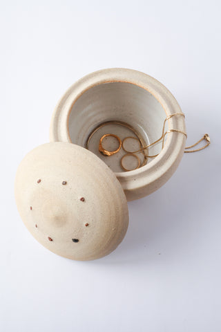 Orb Jar with Inset Pebbles - Sister Ceramics