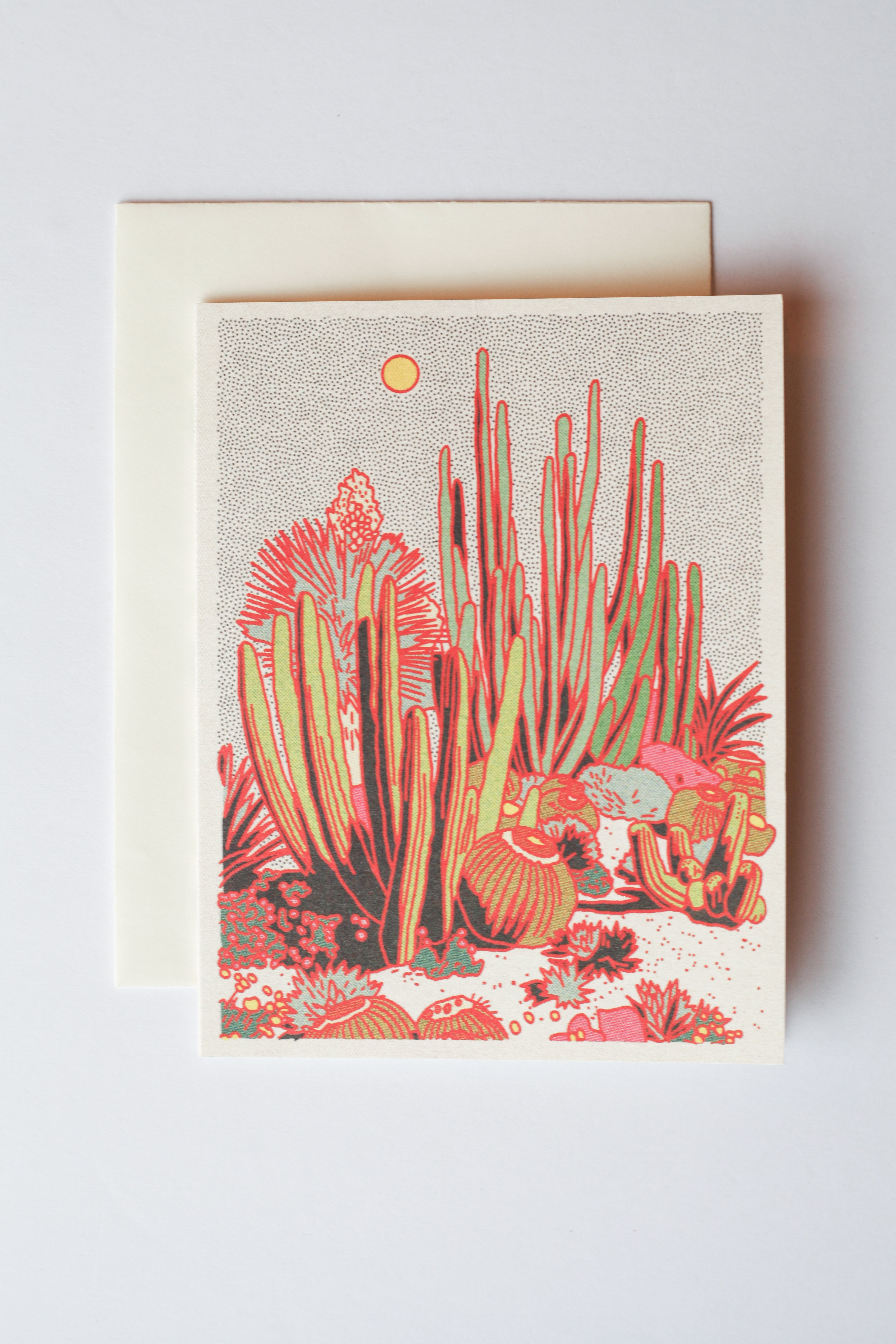 Cactus Scene Card