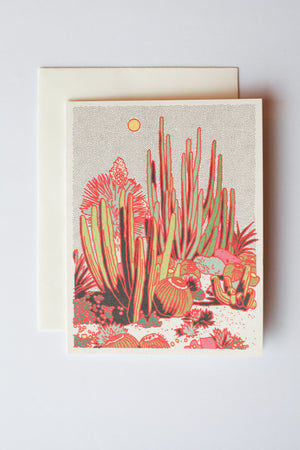 Cactus Scene Card