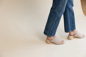 Milla Mule in Natural Jute  - Huma Blanco