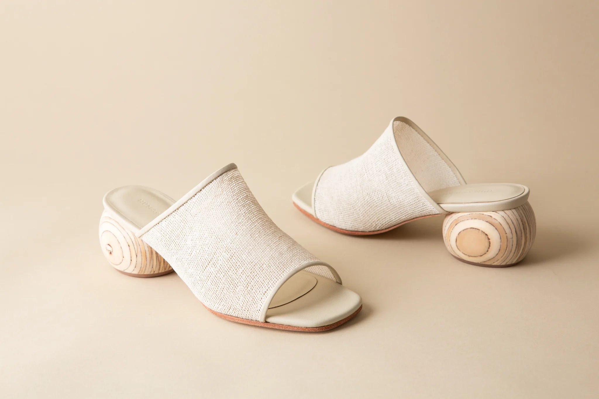 Milla Mule in Natural Jute  - Huma Blanco