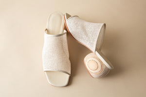 Milla Mule in Natural Jute  - Huma Blanco
