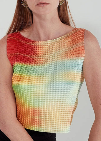 Pleat Singlet - Veil