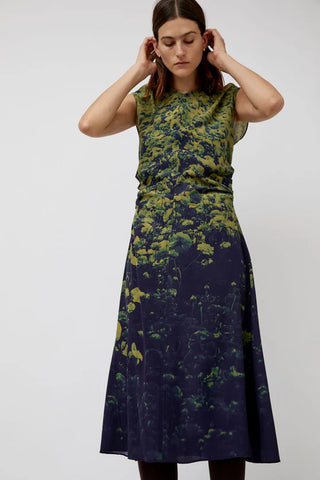 Rochelle Dress in Green Poppies - No. 6