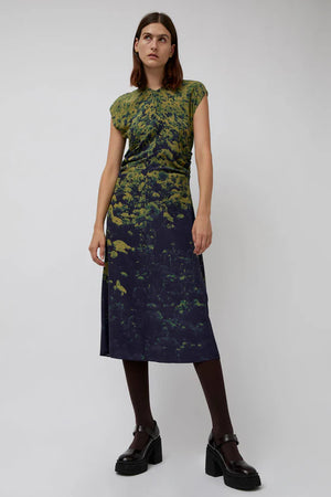 Rochelle Dress in Green Poppies - No. 6