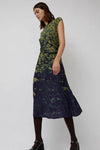 Rochelle Dress in Green Poppies - No. 6
