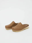 Contour Clog with Shearling in Khaki and Brown - No. 6
