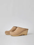New School Clog Wedge in Bone - No. 6