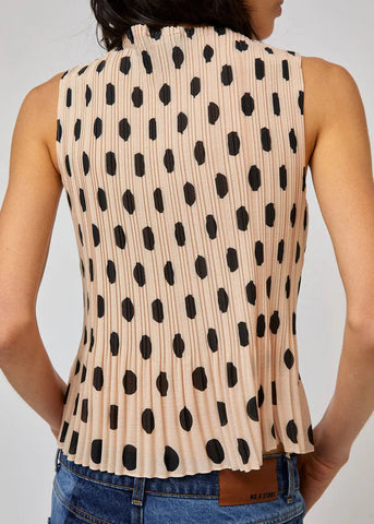 Rae Tank in Cream Dot - No. 6