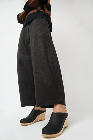 New School Clog Wedge in Black - No. 6