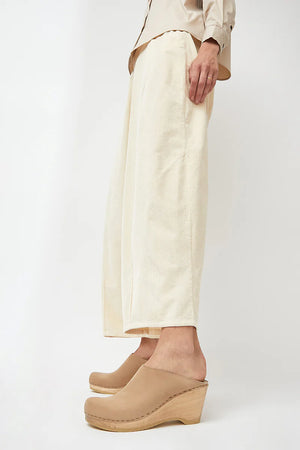 New School Clog Wedge in Bone - No. 6