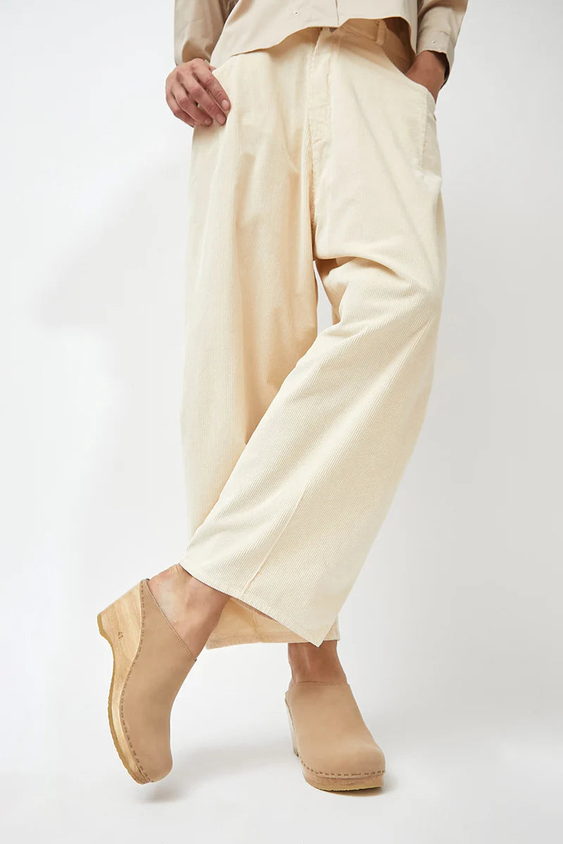New School Clog Wedge in Bone - No. 6