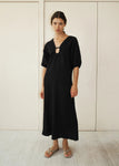 Squared Dress in Black - Deiji Studios