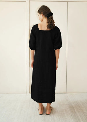 Squared Dress in Black - Deiji Studios