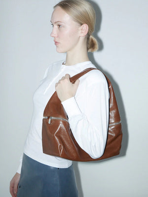 Riba Zip Bag in Brown - Paloma Wool