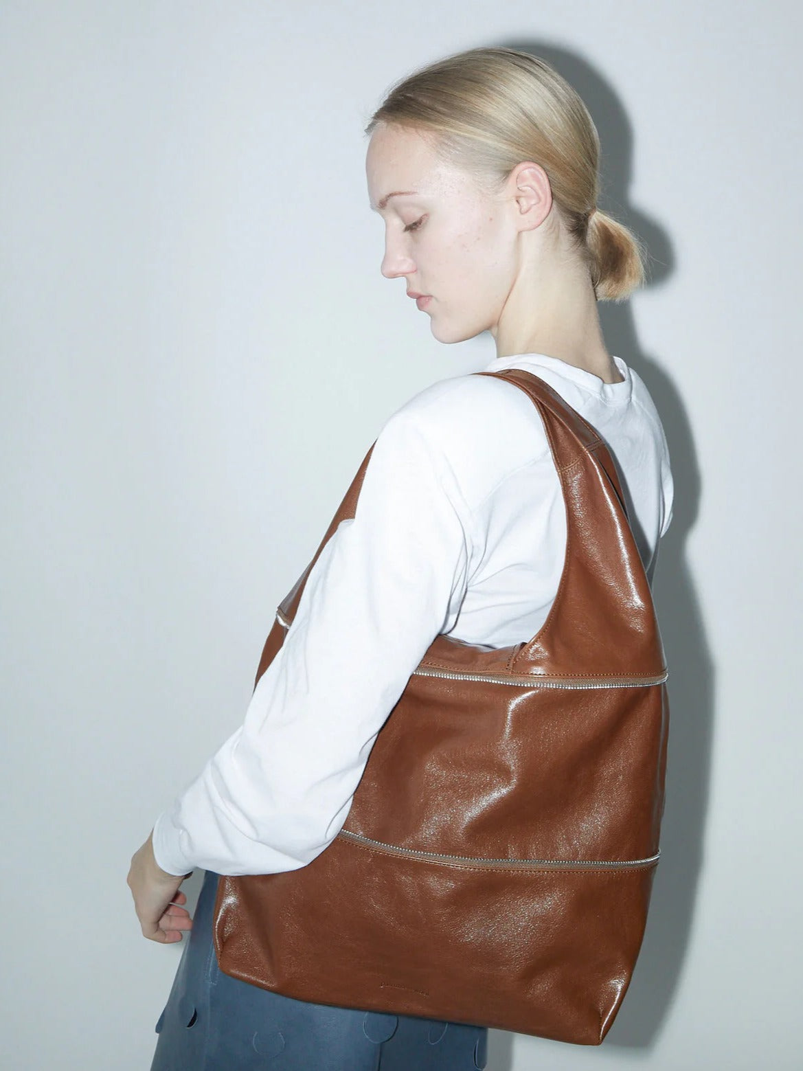 Riba Zip Bag in Brown - Paloma Wool