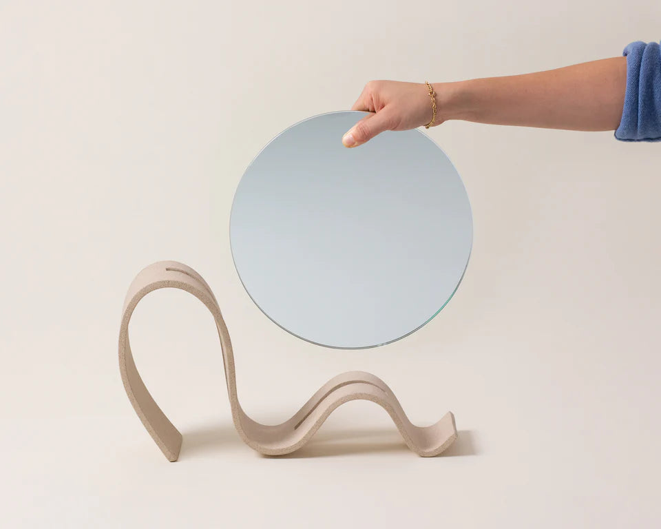 Wavee Table Mirror - Sin Ceramics