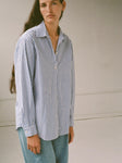 Classic Button Down in Blue Stripe - Shaina Mote