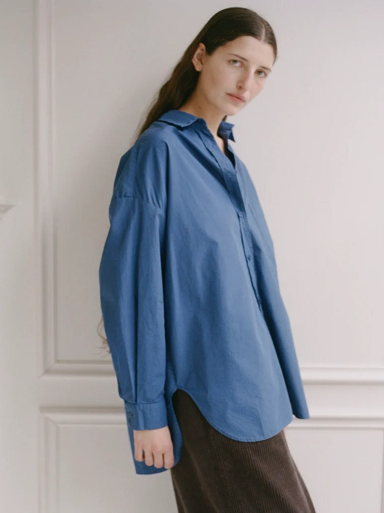 Pocket Shirt in Mechanics Blue - Shaina Mote