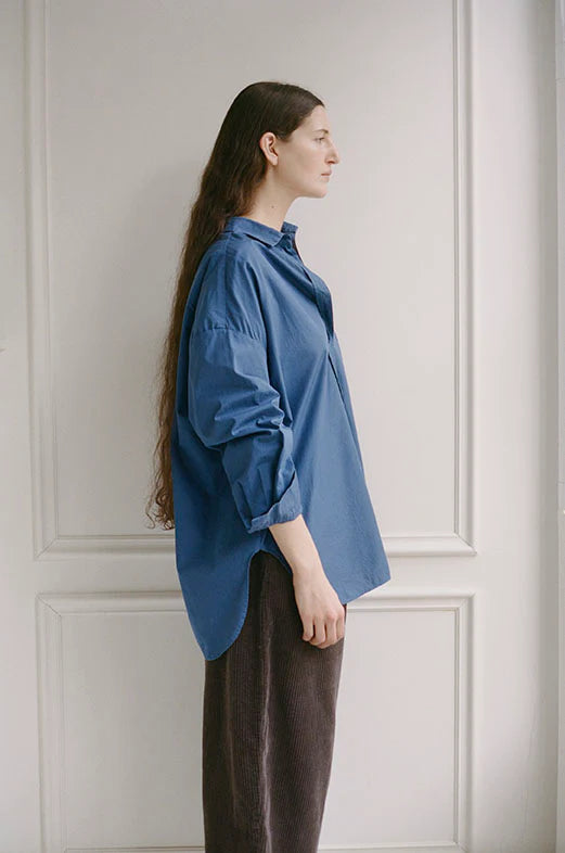 Pocket Shirt in Mechanics Blue - Shaina Mote