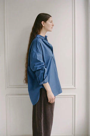 Pocket Shirt in Mechanics Blue - Shaina Mote