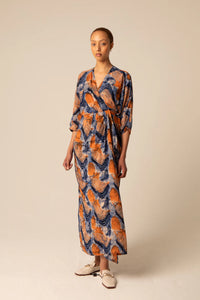 Letsa Wrap Dress in Bergamot - Osei Duro
