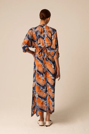 Letsa Wrap Dress in Bergamot - Osei Duro