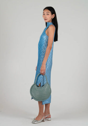 Wave Tank Dress in Blue Shine - Nin Studio