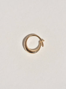 14K Gold Small Sempre Hoop - Leigh Miller