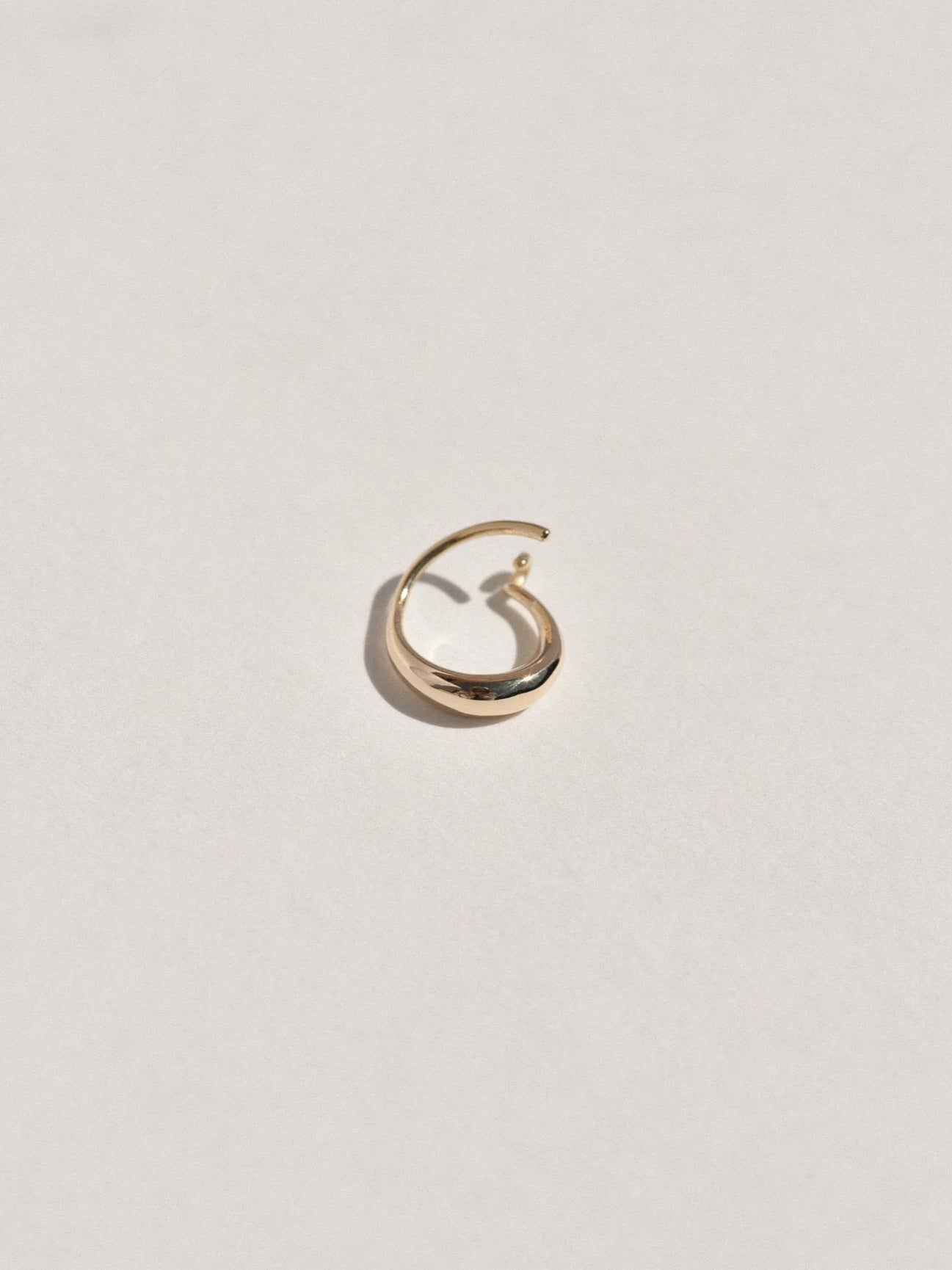 14K Gold Small Sempre Hoop - Leigh Miller