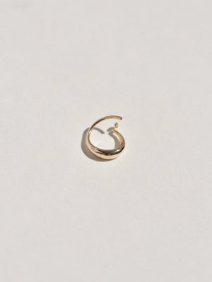 14K Gold Small Sempre Hoop - Leigh Miller