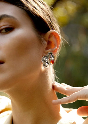 Tasche Stud Earrings - Leigh Miller
