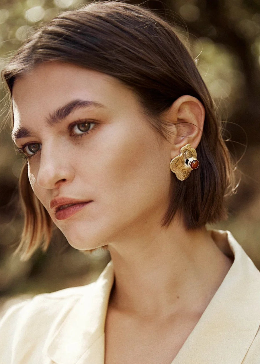 Tasche Stud Earrings - Leigh Miller