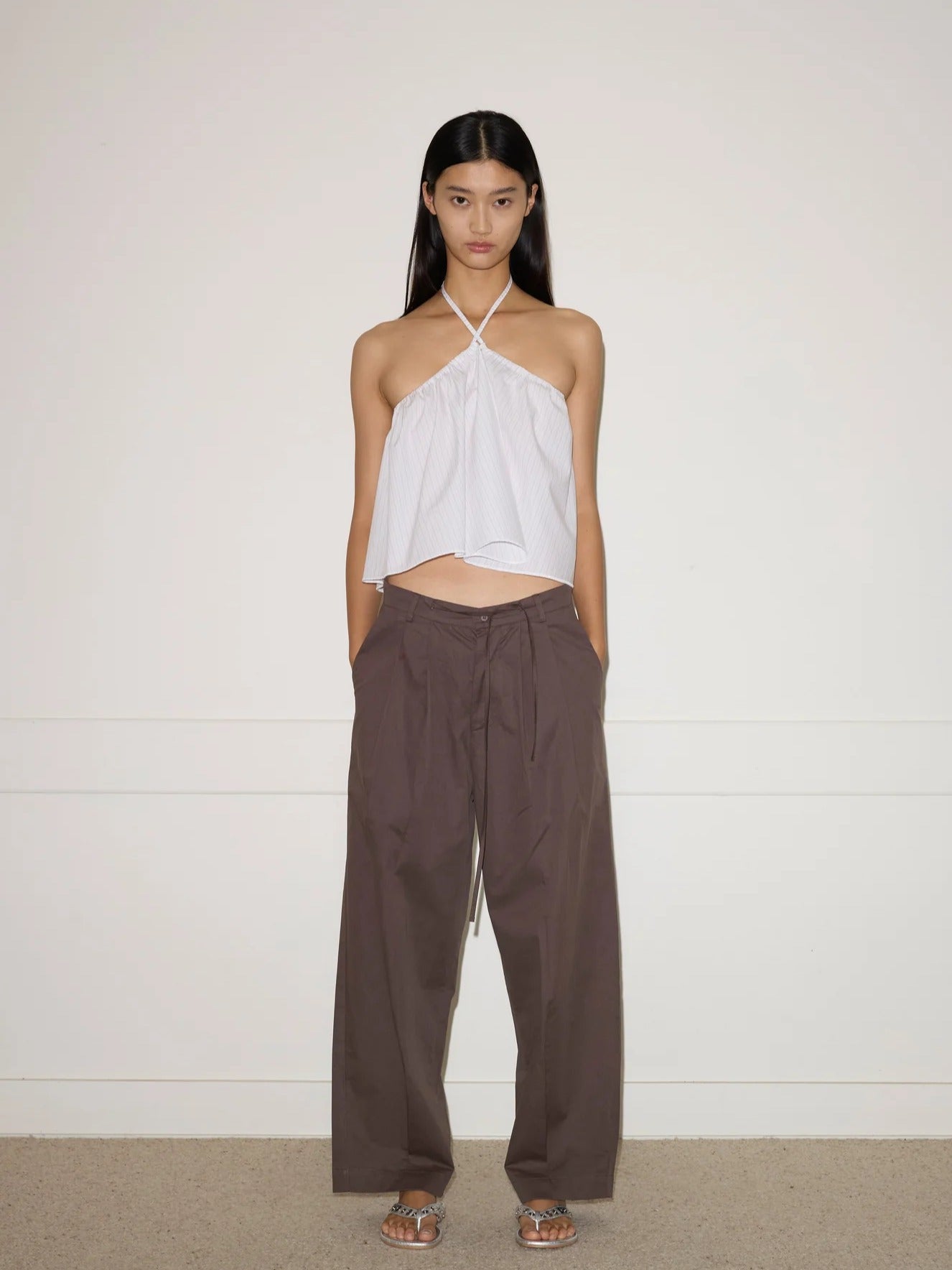 Turn Pant in Cocoa - Deiji Studios