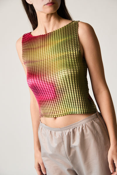 Pleat Singlet - Veil | Lovecraft Vintage & Independent Clothing