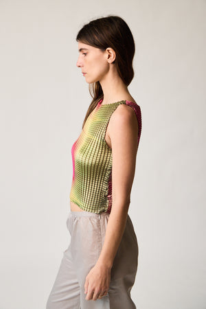 Pleat Singlet - Veil | Lovecraft Vintage & Independent Clothing Pleat Singlet - Veil | Lovecraft Vintage & Independent Clothing