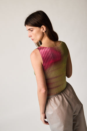 Pleat Singlet - Veil | Lovecraft Vintage & Independent Clothing