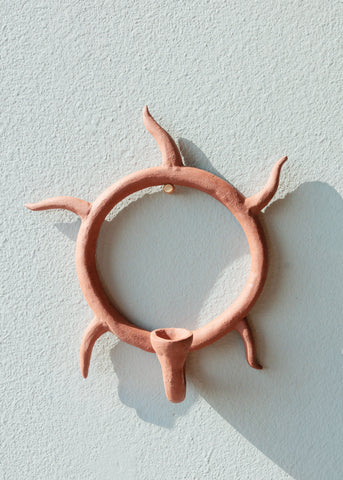 Sun Sconce in Terra Cotta - Uoquas