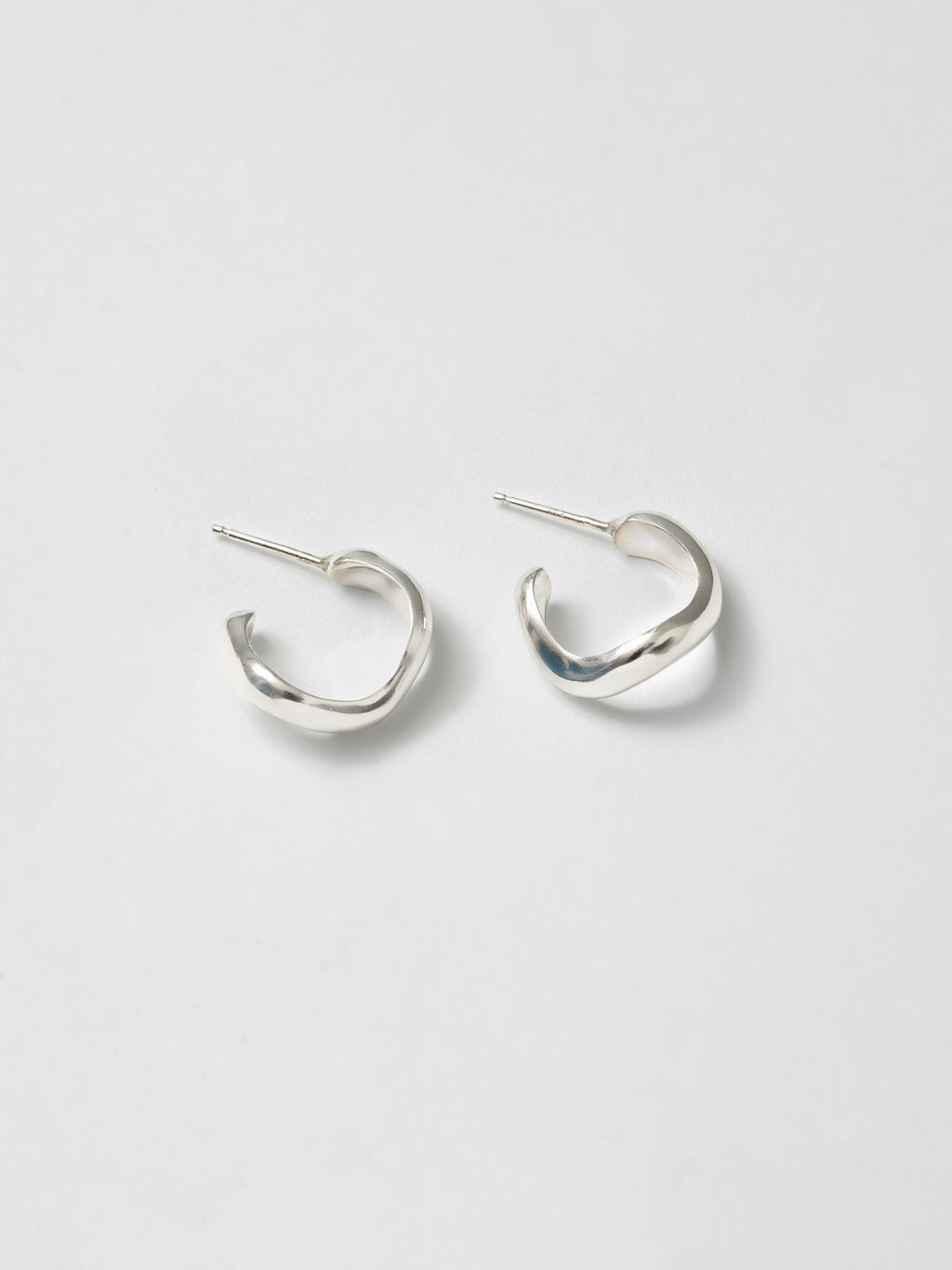 Large Riley Hoop Earrings - Sterling