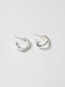 Large Riley Hoop Earrings - Sterling