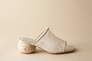 Milla Mule in Natural Jute  - Huma Blanco