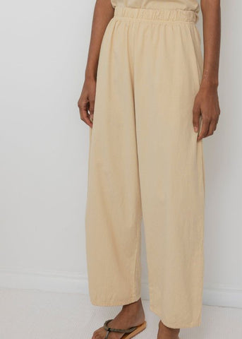 Wide Trouser in Barley - Wol Hide