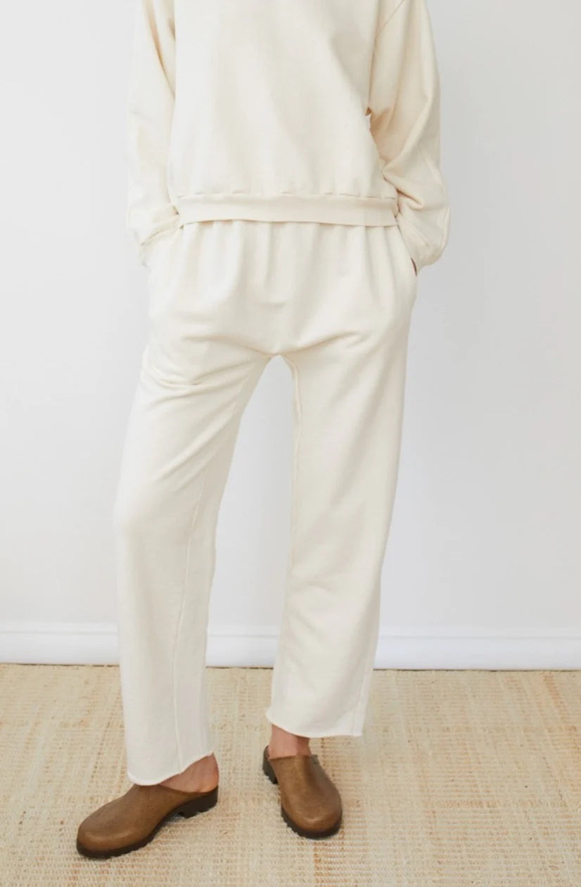 Easy Sweatpant in Natural - Wol Hide