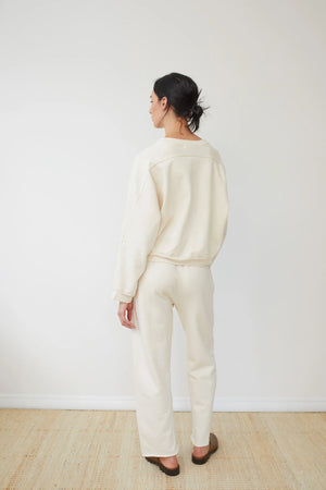 Easy Sweatpant in Natural - Wol Hide