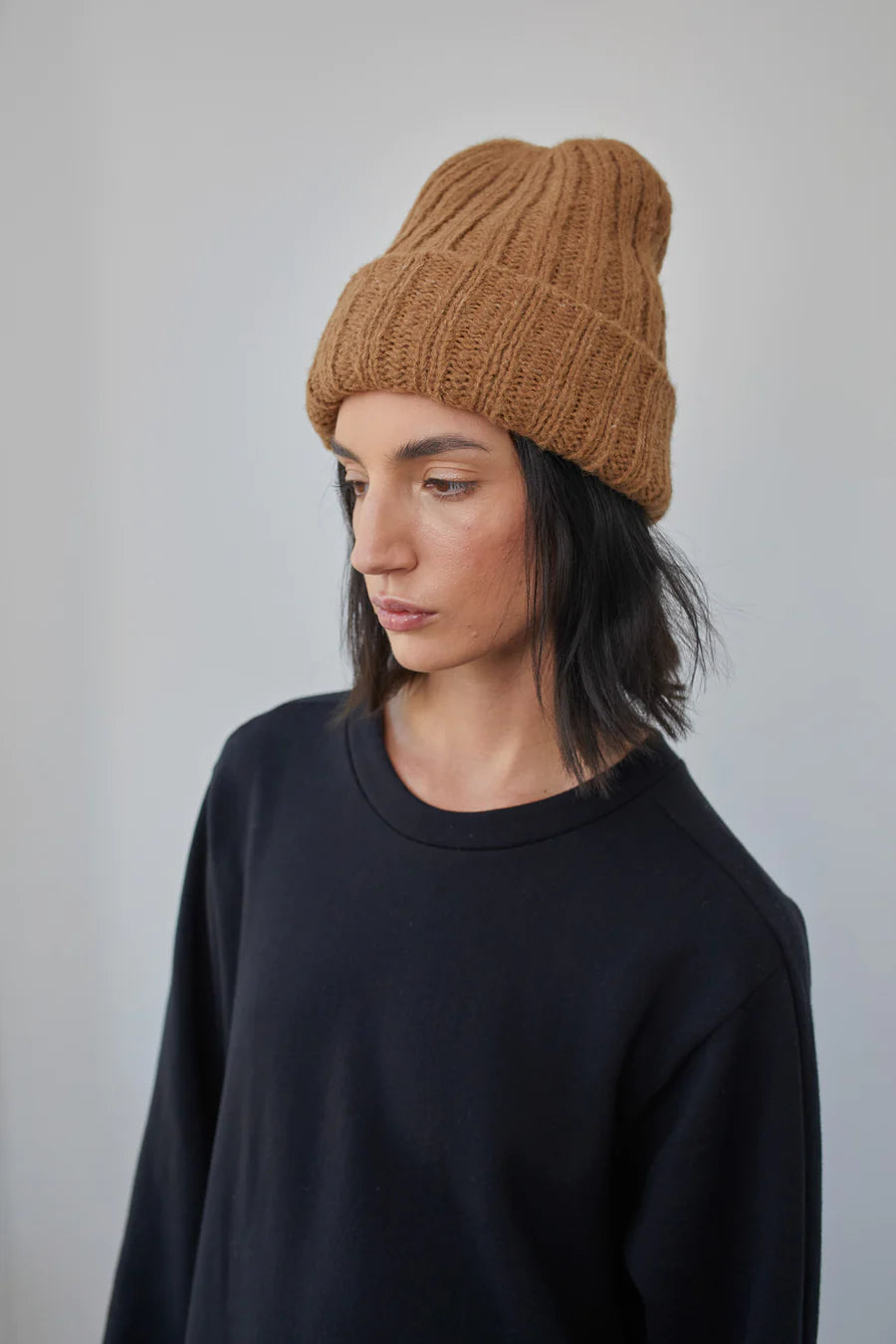 Rib hat - Fawn