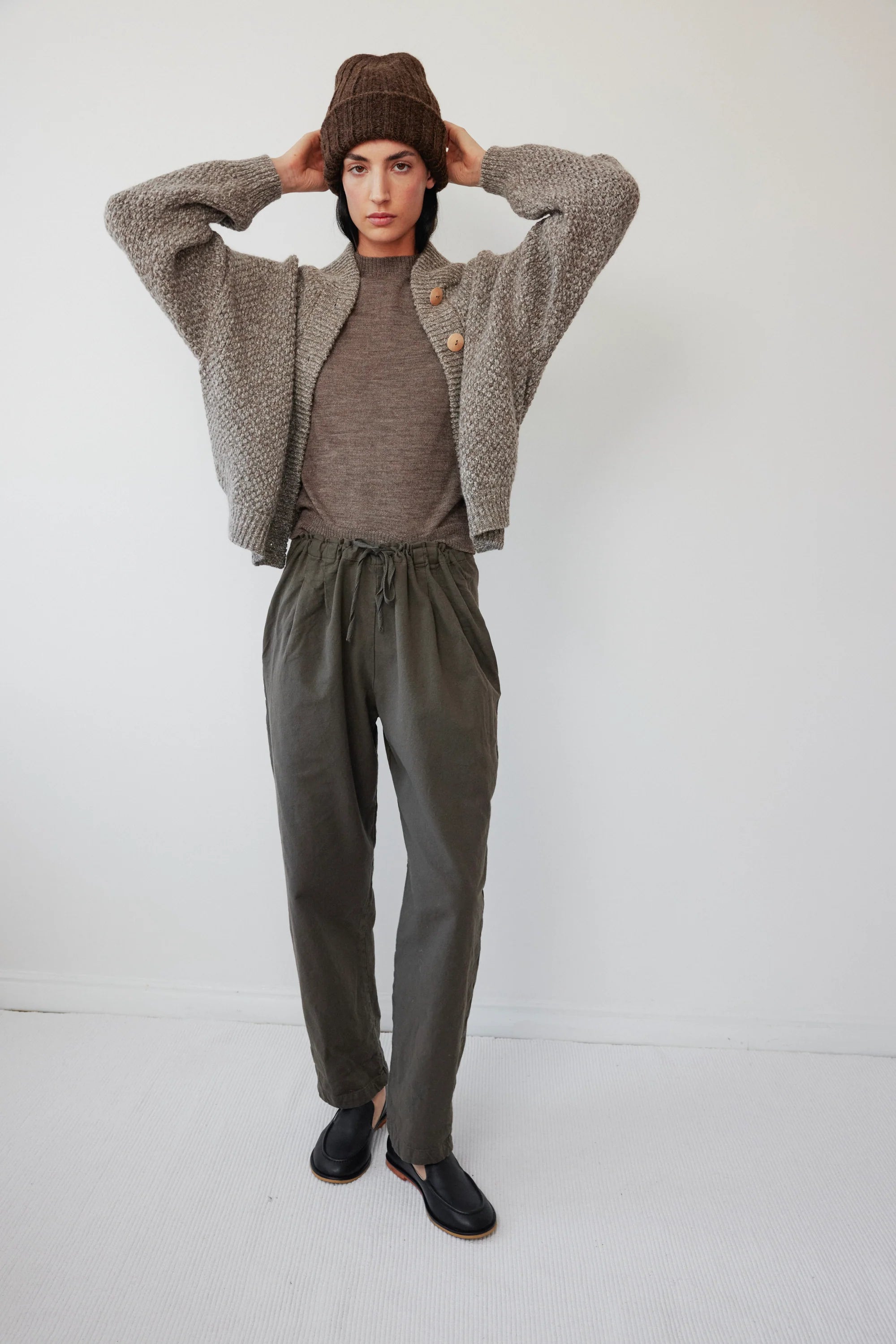 Rib Hat in Cocoa - Wol Hide