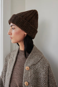 Rib Hat in Cocoa - Wol Hide